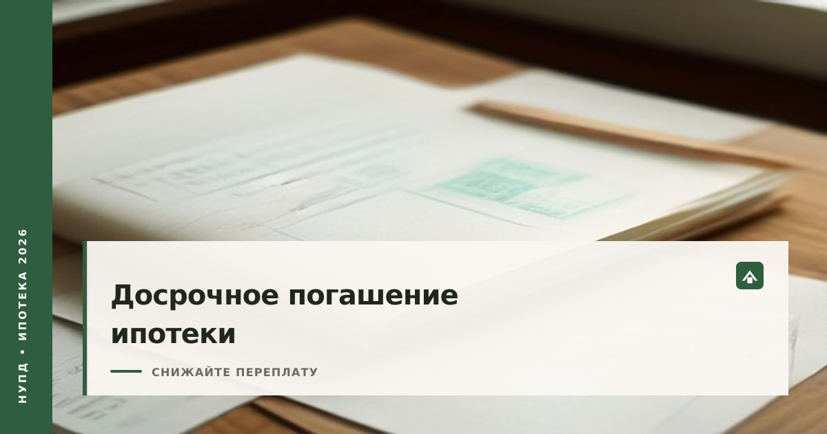 Обложка статьи о досрочном погашении ипотеки: купюры и график платежей