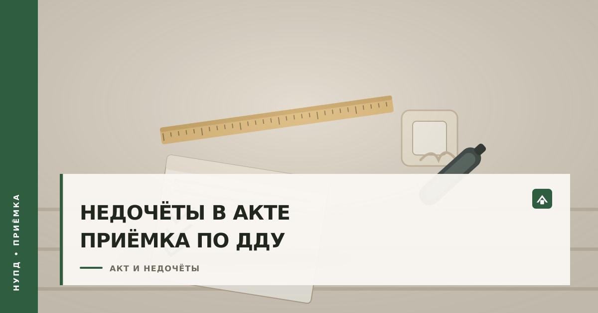 Рулетка, чек-лист и маркер на стройплощадке — фиксация недочётов квартиры по ДДУ в акте приёмки