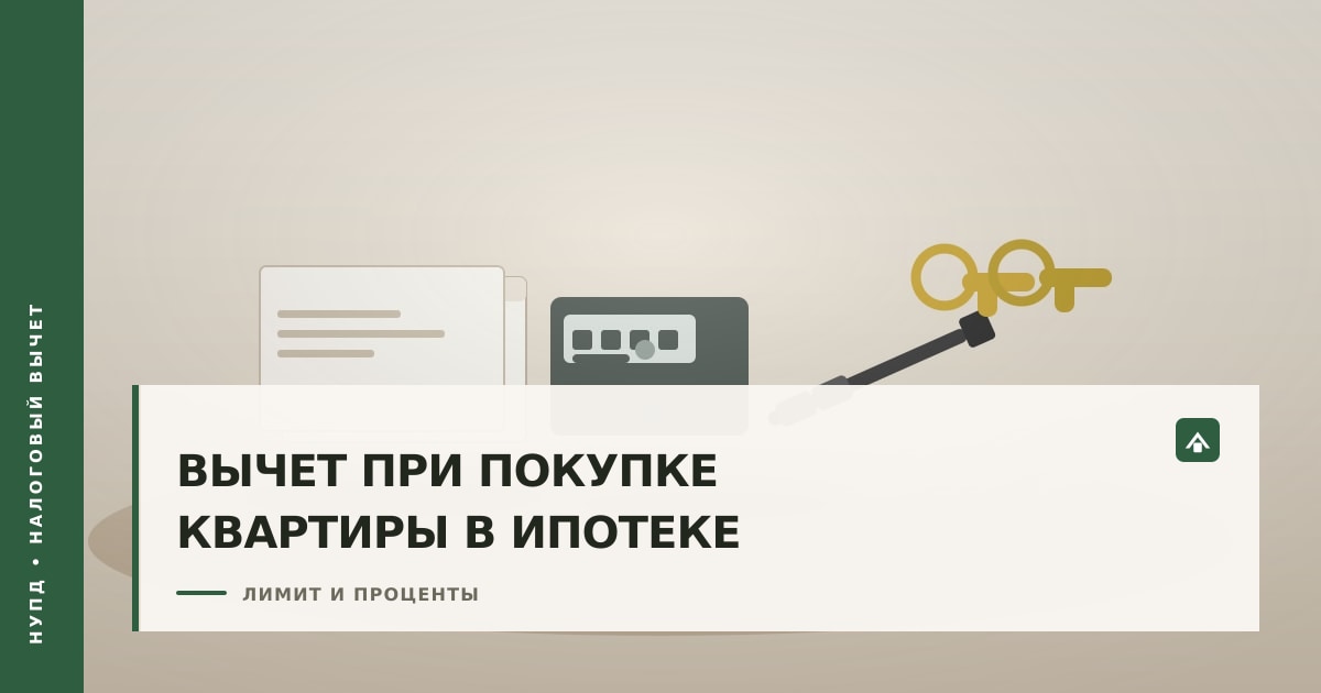 Налоговая декларация, калькулятор, ручка и ключи на рабочем столе — расчёт налогового вычета при покупке квартиры в ипотеке