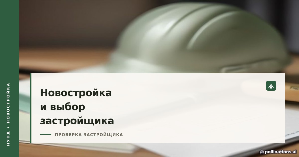 Обложка статьи о выборе застройщика: макеты жилых домов, документы и лупа